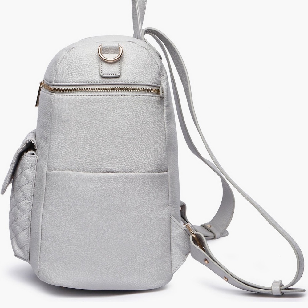 Luli Bebé Monaco Faux Leather Diaper Backpack - Picture 5 of 11